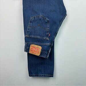 Levi’s 505 Regular Fit Straight Leg Jeans Size 29X32 Dark Stonewash